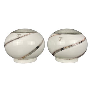 Murano Glass Table Lamps Vetri Murano 004, Italy, 1970s, Set of 2 For Sale