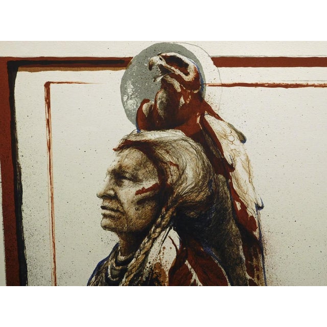 1990s 1990s "Gray Thunder Eagle" Larry Fodor Hand-Signed and Numbered Print For Sale - Image 5 of 9