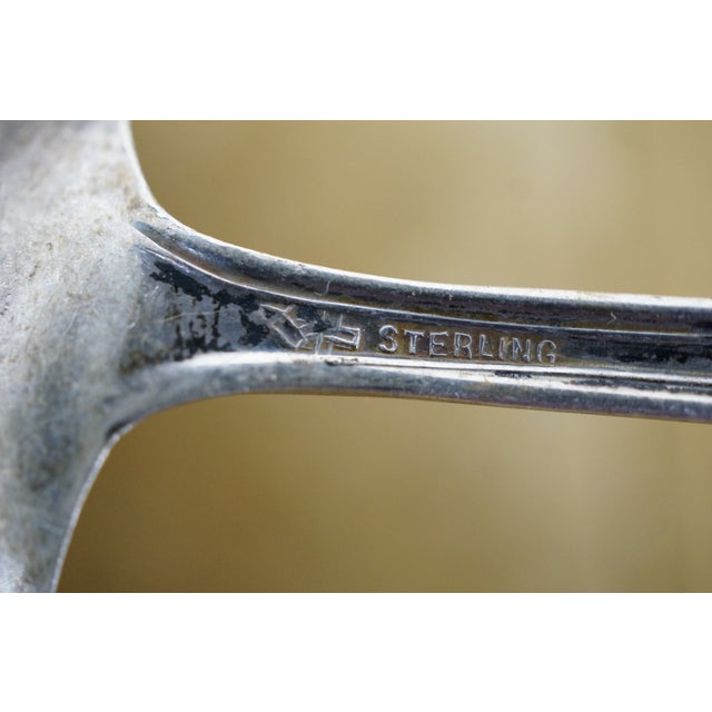 Early 20th Century Antique Manchester Mary Warren Sterling Silver Sauce Gravy Ladle Spoon 15g 5" For Sale - Image 5 of 13