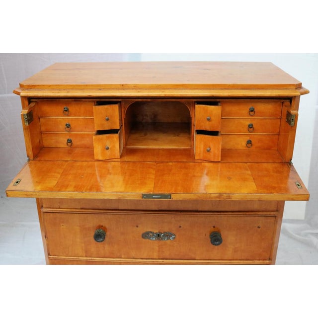 Scandinavian Biedermeier Chest of Drawers with Secretaire For Sale - Image 9 of 18