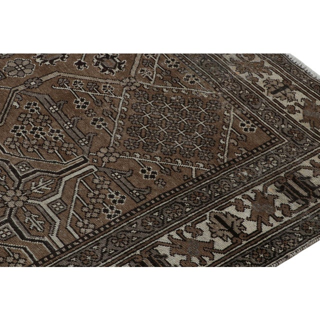1970s Vintage Persian Rug With Brown and Gray Transitional Patterns by Rug & Kilim For Sale - Image 5 of 7