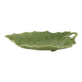 Bordallo Pinheiro Cineraria Leaf Platter For Sale