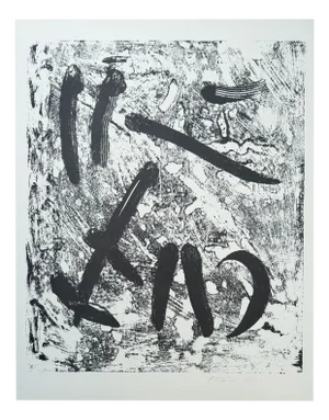 Theodor Werner, Composition, 1966, Original Lithograph