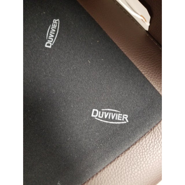 2000 - 2009 Pair of Duvivier Lounge Chairs For Sale - Image 5 of 5