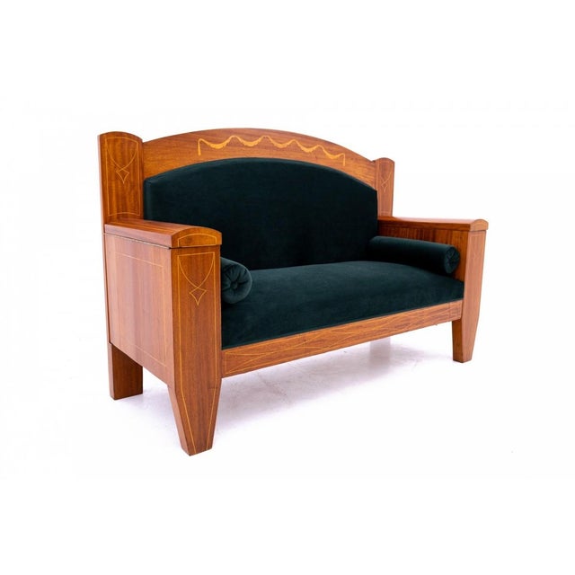 Antique Mahogany Sofa, Northern Europe, 1890 For Sale - Image 6 of 14