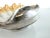 Vintage Italian Shell-Shaped Porcelain Bowl With Gilded Rim and Textured Glaze For Sale - Image 9 of 11