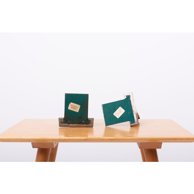 Modernist Bronze Bookends by Ben Seibel, USA, 1950s, Set of 2 For Sale - Image 12 of 18
