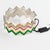 Contemporary Missoni Set of Silvered Zig-Zag Bangle Bracelet with Multicolor Enamel For Sale - Image 3 of 9