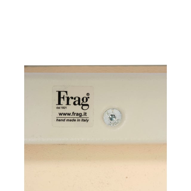 Set of 4 Italian Frag Leather Counter Stools – Handcrafted Ivory Saddle Leather, Minimalist Modern Design For Sale - Image 10 of 10