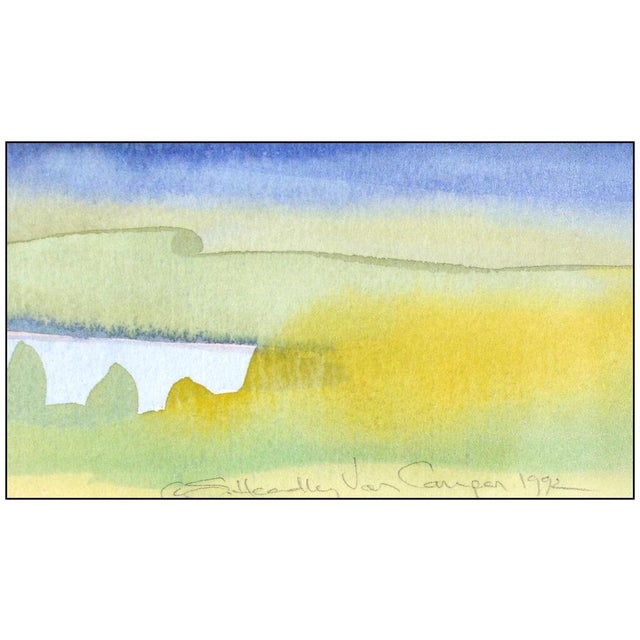 Modern Late 20th Century Pond and Mount Megunticook, Susan Headley Van Campen For Sale - Image 3 of 5