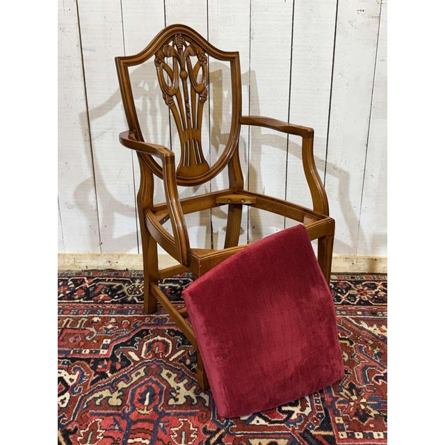 English Regency Beechwood Armchairs, 1970s, Set of 12 For Sale - Image 14 of 18