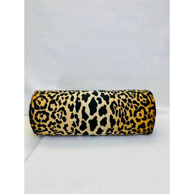 Leopard Print Velvet 9 X21 Bolster Pillow Chairish
