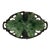 Mid 30th Century Majolica Style Grapes and Leaves Platter From Jay Willfred Portugal For Sale