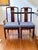 Wood Set of 8 Vintage Rosewood Dining Chairs With Blue Seats For Sale - Image 7 of 18