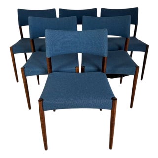 Vintage Danish Chairs by Willy Schou Andersen, 1960, Set of 6 For Sale