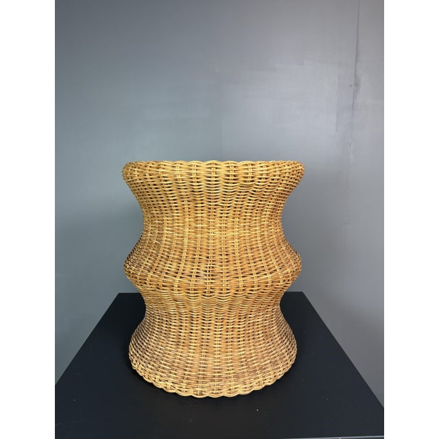 1960s Sculptural Rattan Juttu Mushroom Stool by Eero Aarnio for Artek, Finland, 1960s For Sale - Image 5 of 16