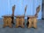 Wood Vintage Tyrolean Wooden Heart Cut-Out Backrest Farmhouse Chair, 1970s, Set of 3 For Sale - Image 7 of 18