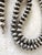 Stunning, rare sterling silver Native American beaded necklace.
