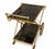 This elegant, gold-colored vintage bar cart harmoniously blends the glamorous style of Hollywood Regency with the timeless...