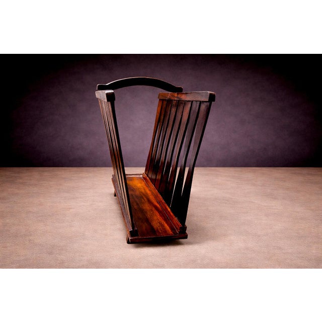 Brazilian Modern Magazine Rack in Rosewood, Unknown, 1960s For Sale - Image 10 of 11