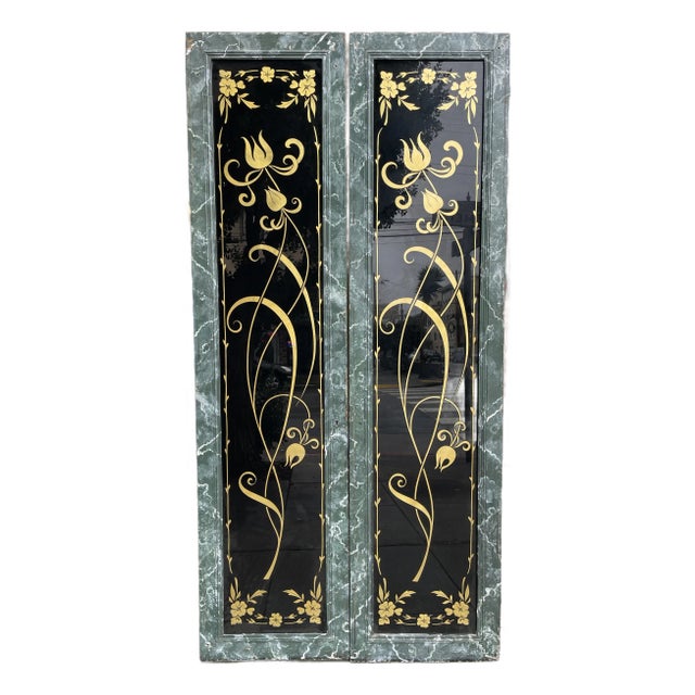 Pair of Parisian Art Nouveau Doors Circa 1920s For Sale
