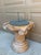 French Country Late 20th Century Iron Verdigris Sundial on Neoclassical Carved Wooden Columnar Pedestal Stand For Sale - Image 3 of 12