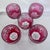 Vintage Nachtmann Cranberry Cut-to-Clear Crystal Wine Glasses, Set of 5 For Sale - Image 9 of 9