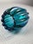 1960s Alfredo Barbini Murano Sommerso Blue Green Ribbed Art Glass Vase For Sale - Image 5 of 9