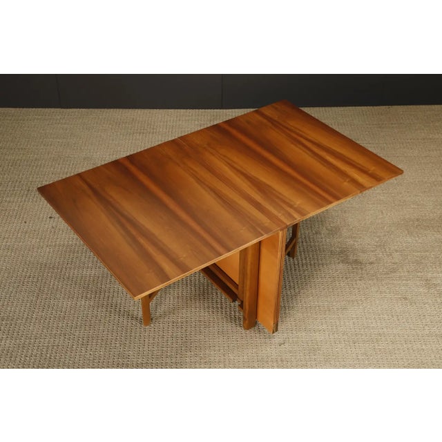 Attributed to Bruno Mathsson Attributed 'Maria' Drop-Leaf Folding Table in Walnut, Sweden, C 1950s For Sale - Image 17 of 18