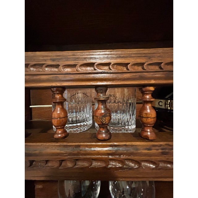 Wood Antique French Breton Baguette Shelf / Étagère a Pain / Antique Breton Bar Shelf / Antique Breton Pantry Shelf For Sale - Image 7 of 18