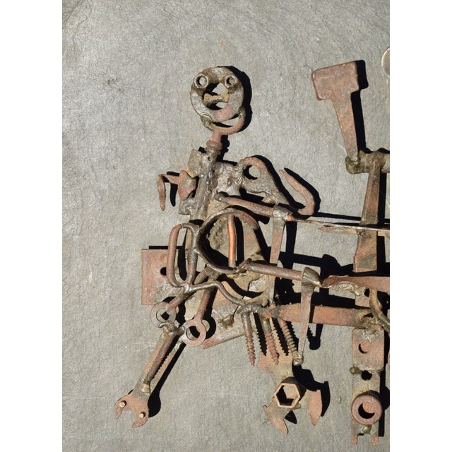 Günter Kämpfe, Coupled Pair, 1967, Metal & Slate For Sale - Image 4 of 11