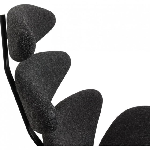 Corna Chair in Gray Hallingdal Fabric by Erik Jørgensen For Sale - Image 17 of 18