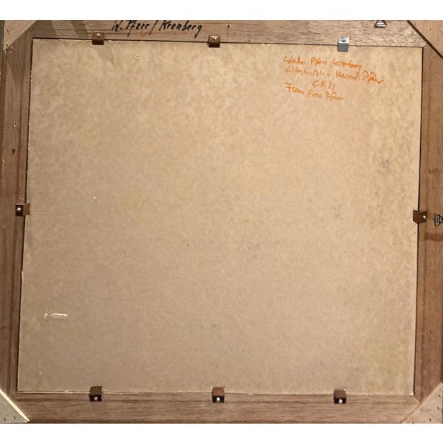 Modern Heinrich Pforr, The Picture Book, 1947, Oil Painting on Wood For Sale - Image 3 of 13