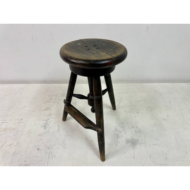 Vintage Swivel Stool on Sculptors Stand, 1920s For Sale - Image 11 of 15