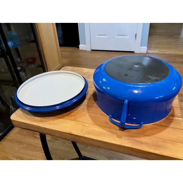 Mid-Century Modern 1960s Dansk Kobenstule Blue Pot For Sale - Image 3 of 8