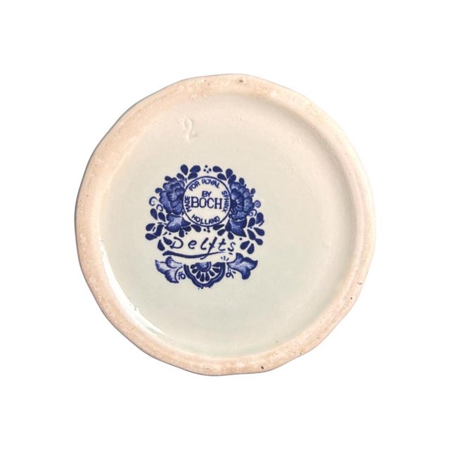 Large Royal Sphinx Blue Garniture Set by Boch Delft, 20th Century, Set of 3 For Sale - Image 15 of 18