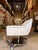 Early 21st Century Michael Weiss for Vanguard Light Blue & White Velvet Lounge Chair With Swivel For Sale - Image 5 of 7