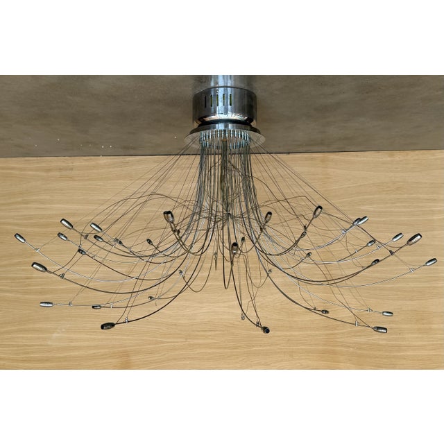 Mid-Century Modern Italian Chrome Pendants by Aureliano Toso, 1950, Set of 2 For Sale - Image 3 of 9