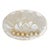 New Old Stock Vintage Capiz Shell Table Setting – Set of 6 Placemats, Napkins, Napkin Rings & Coasters in Original Packaging For Sale