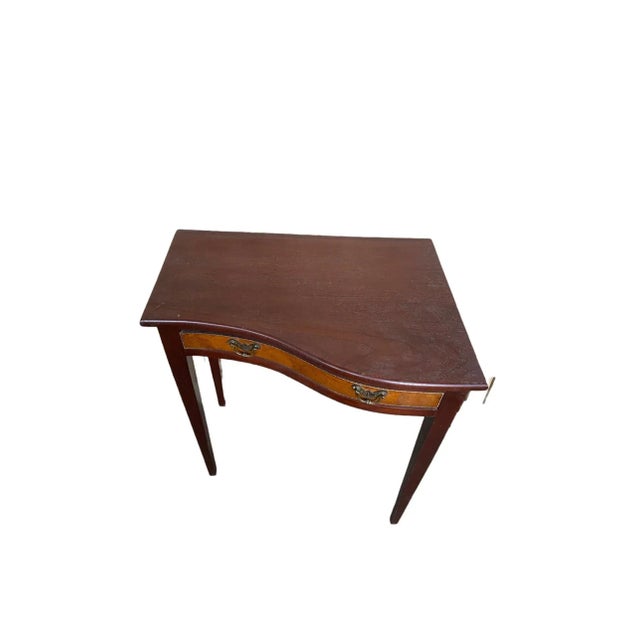 Hepplewhite Style Mahogany Side Table For Sale - Image 4 of 5