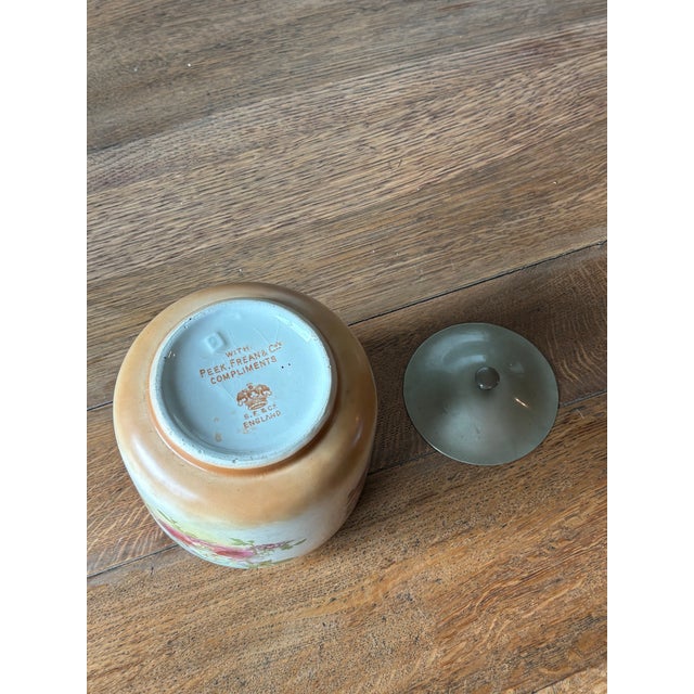 Metal Antique English Biscuit Barrel For Sale - Image 7 of 8