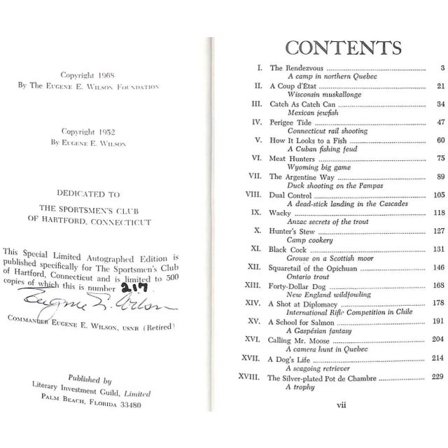 "A Pilgrimage of Anglers and a North Woods Rendezvous" 1968 Wilson, Eugene E.- Set of 2 For Sale - Image 9 of 12
