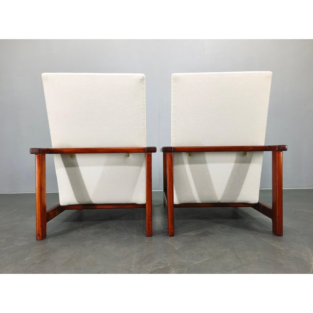 Mid-Century Modern Pine Lounge Chairs, Czechoslovakia, 1970s, Set of 2 For Sale - Image 6 of 15