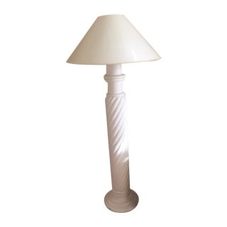 White Plaster Floor Lamp For Sale