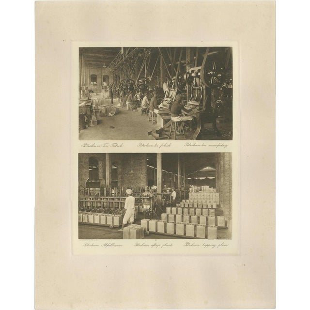 Kleingrothe, Petroleum Tin Factory & Filling Operations, Sumatra, 1900, Photogravure For Sale - Image 18 of 18