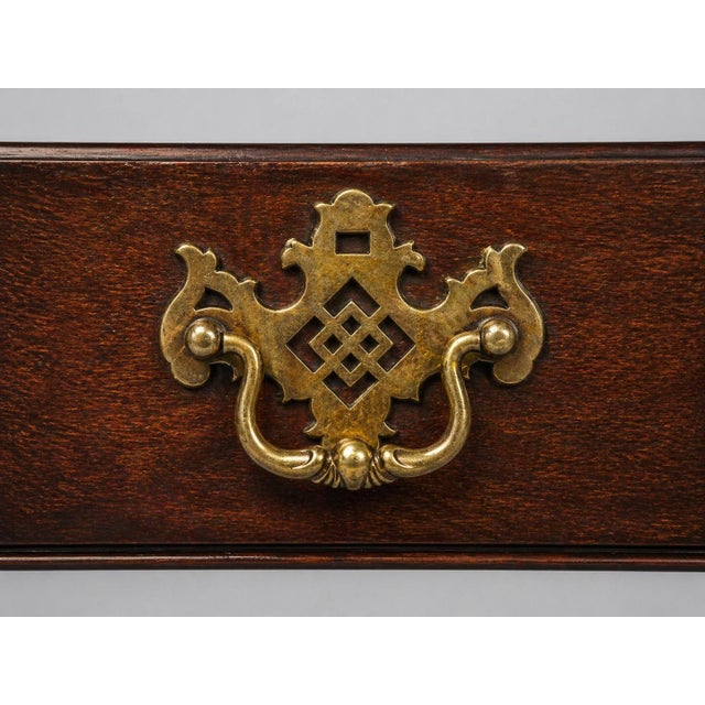 Vintage Baker Double Pedestal Desk — Emerald & Gilt Accents, 48” Walnut Writing Desk For Sale - Image 9 of 10