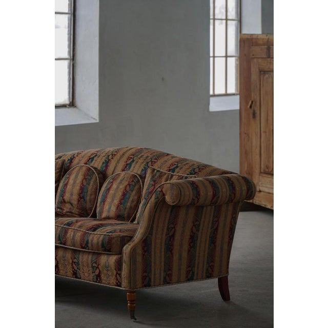 Empire Style Sofa with Cushions and Castors, Denmark, 1960s For Sale - Image 3 of 18