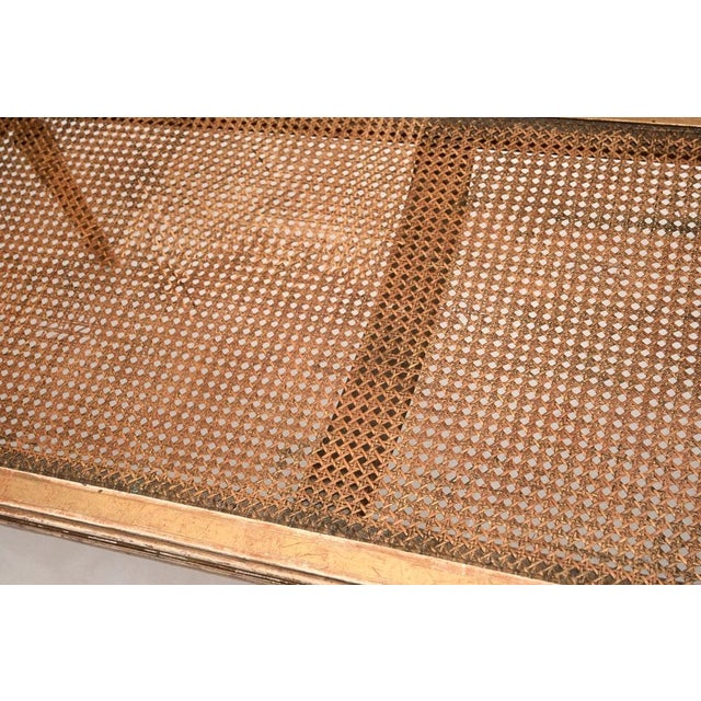 Antique French Carved Gilt Wood Settee, 1890 For Sale - Image 12 of 15
