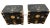 Gorgeous Vintage Pair of Chinoiserie Nightstands side Tables, bedside cabinets, Japanese Tansu inspired. 24" Tall x 24"...
