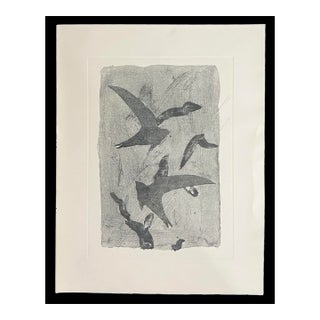 Georges Braque French Unframed Lithograph Print Birds in Flight For Sale
